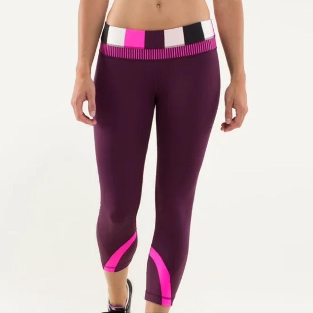 Lululemon Crop Leggings Stripe